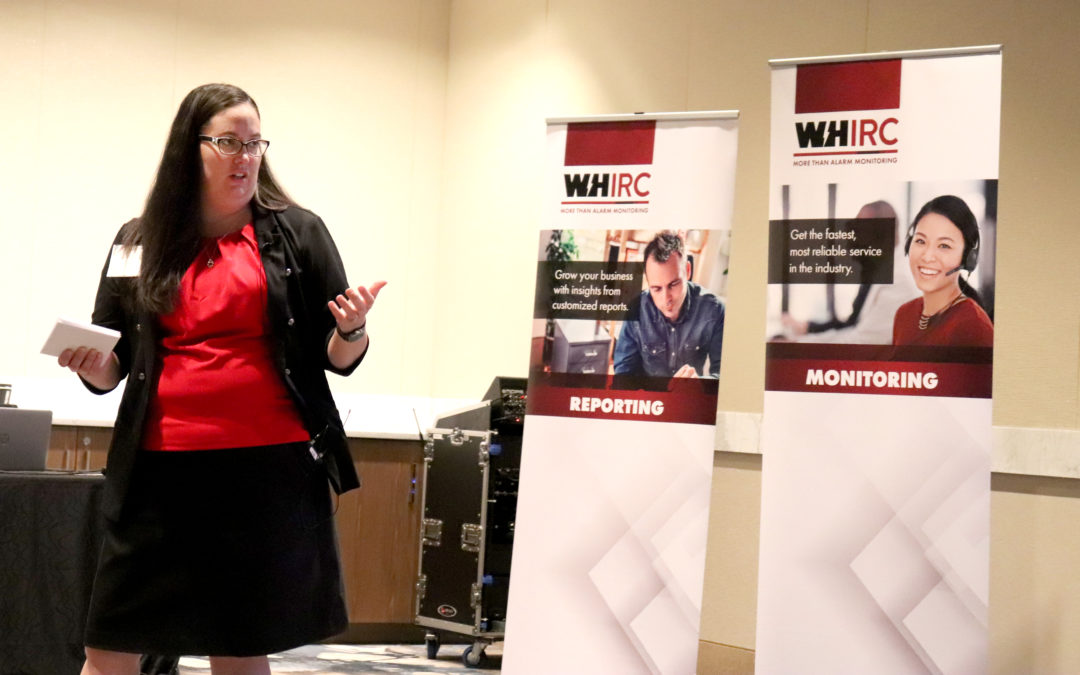 Ashley Raisanen speaking at the 2021 WHIRC Symposium