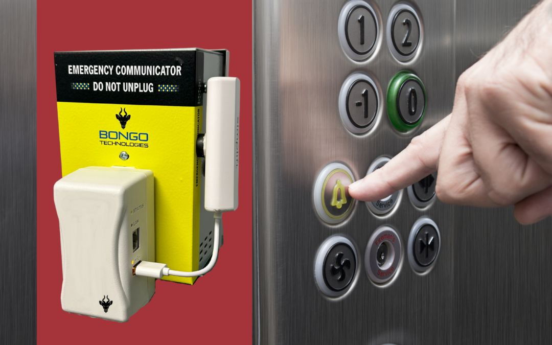 Elevator buttons and Bongo cellular communicator